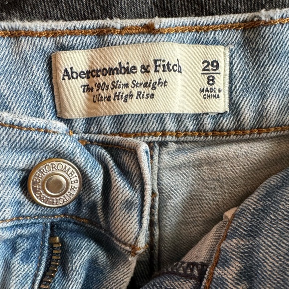 Abercrombie 90s slim straight high rise 8R - Picture 5 of 5